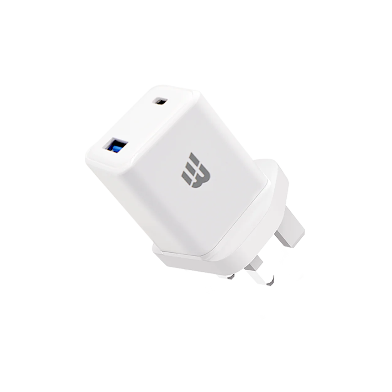 Baykron wall charger 20 w type-C & type A UK white