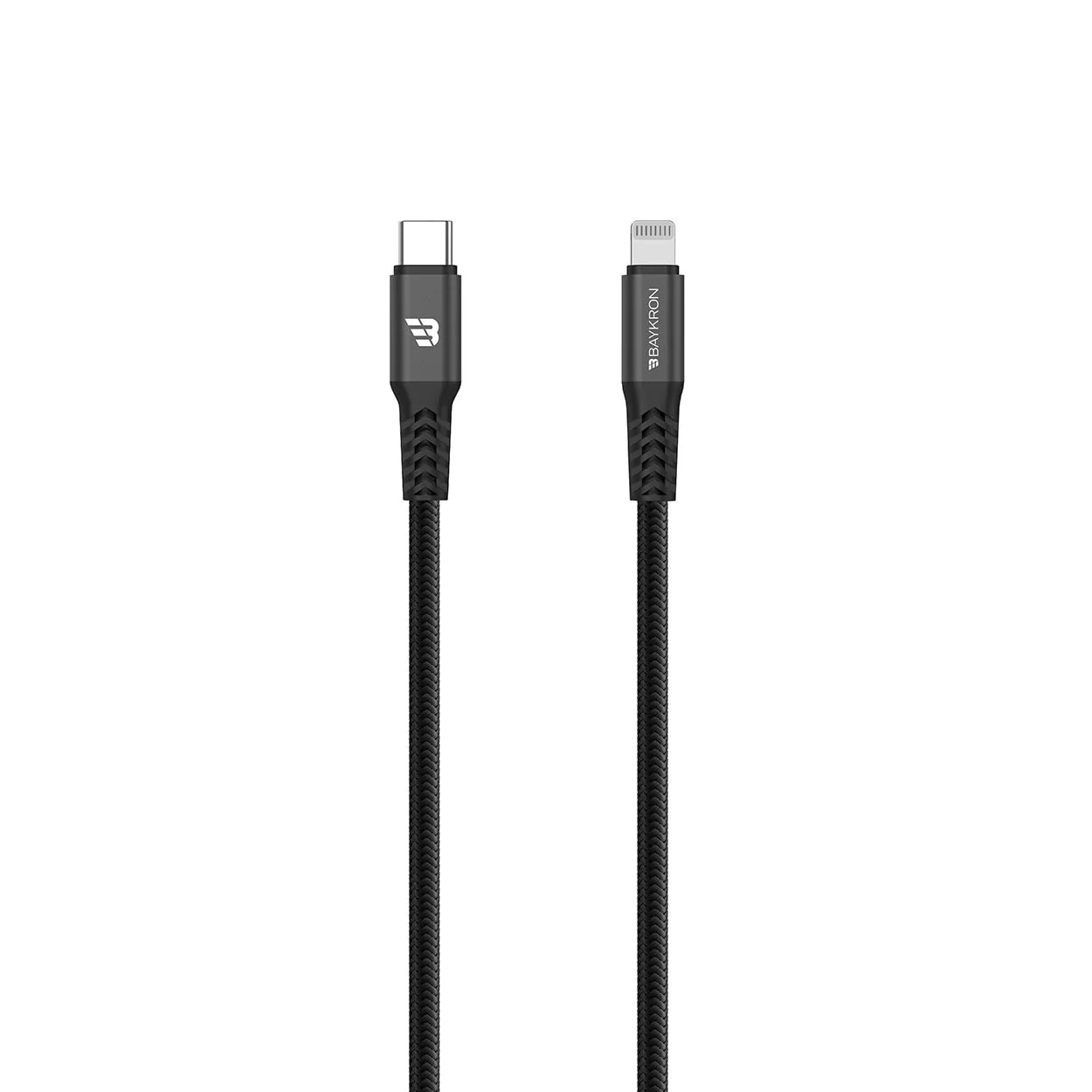 Baykron BA-C2L-BLK2.0 Cable Type C to Lightning 2m