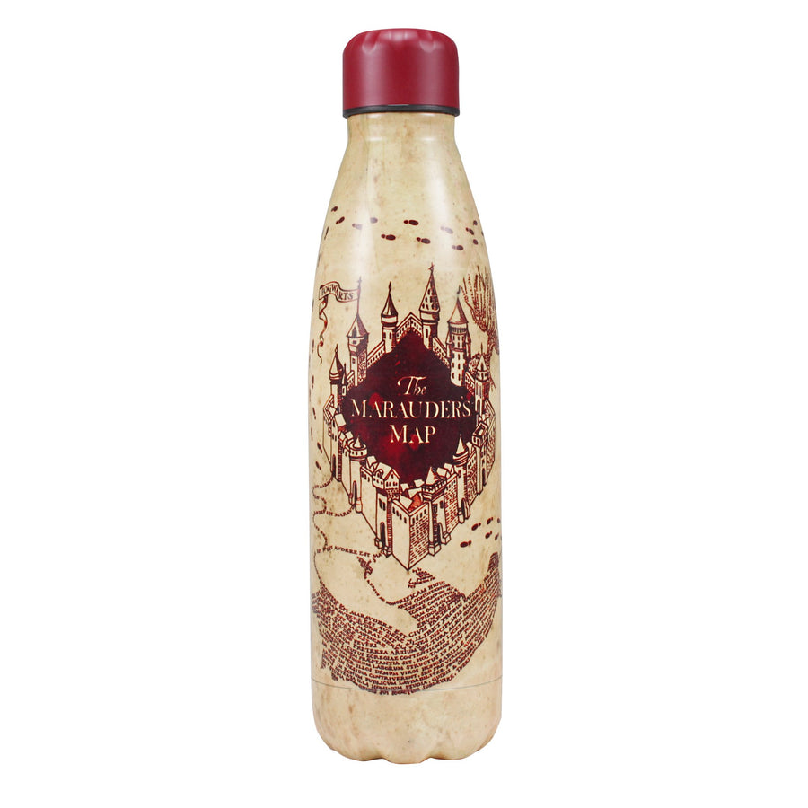 Halfmoon Bay Water Bottle Metal 500Ml Harry Potter Marauder's Map