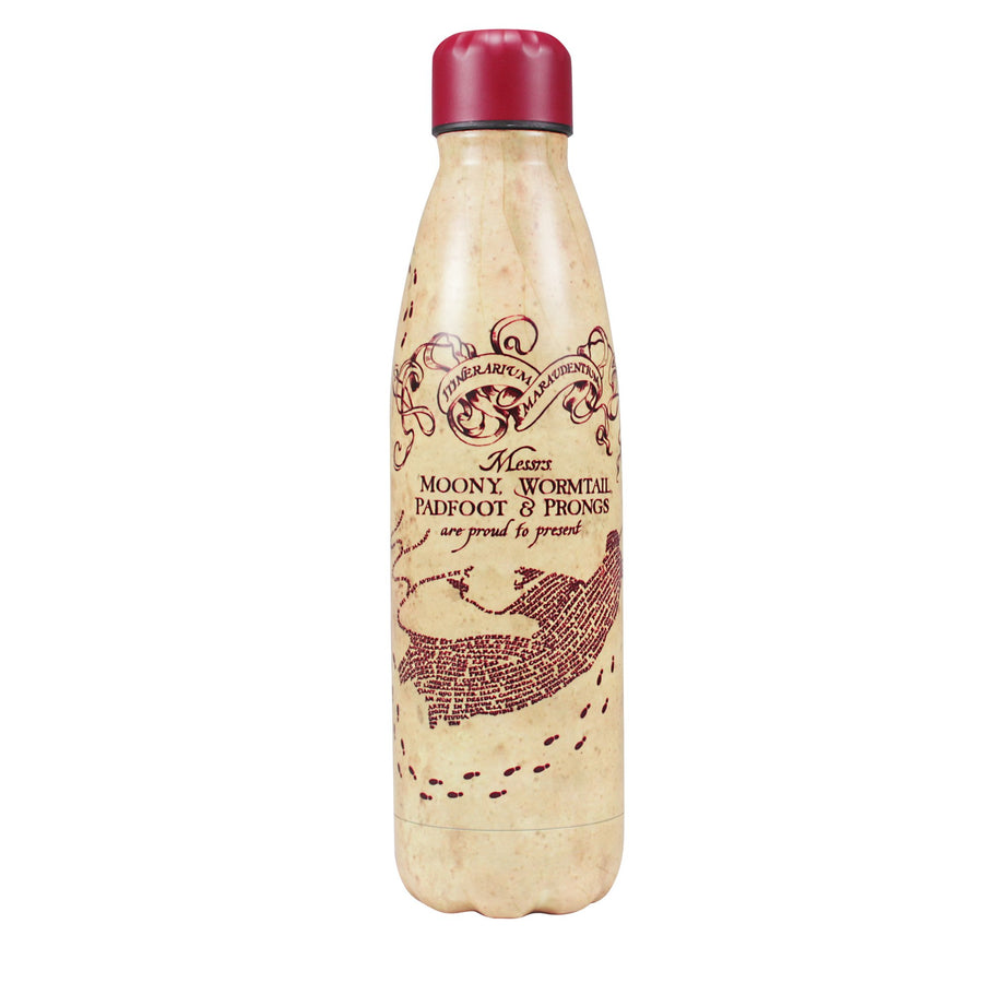 Halfmoon Bay Water Bottle Metal 500Ml Harry Potter Marauder's Map