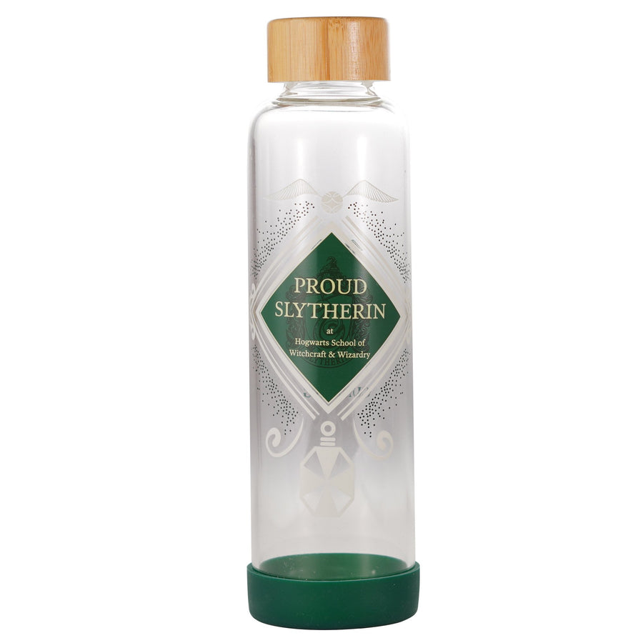 Halfmoon Bay Water Bottle Glass 500Ml Harry Potter Proud Slytherin
