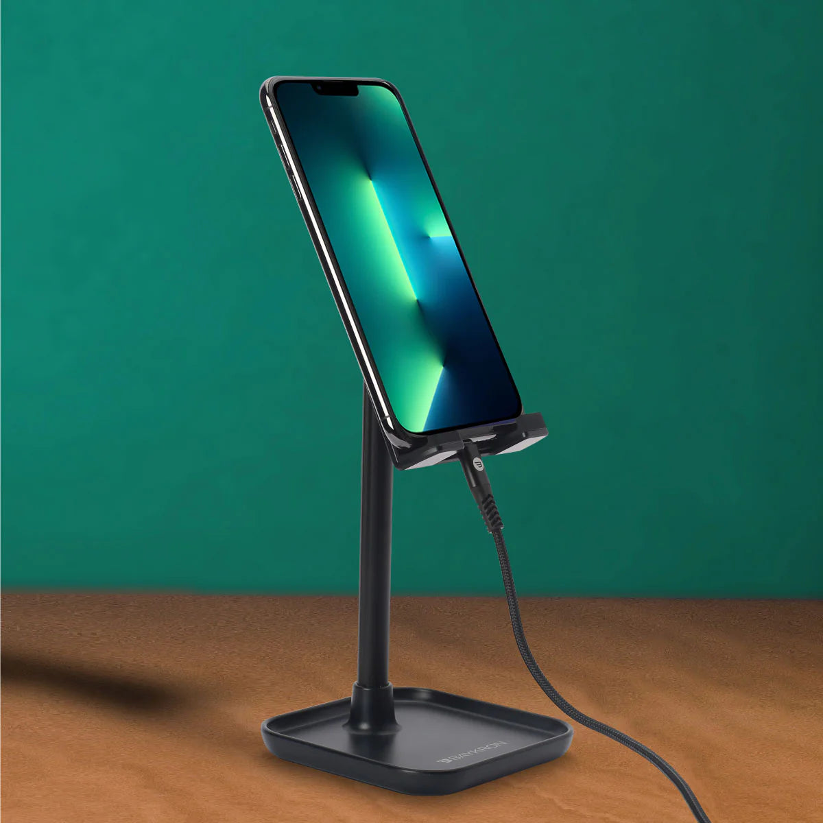 Baykron Mobile/ Tablet Portabble Stand Black color