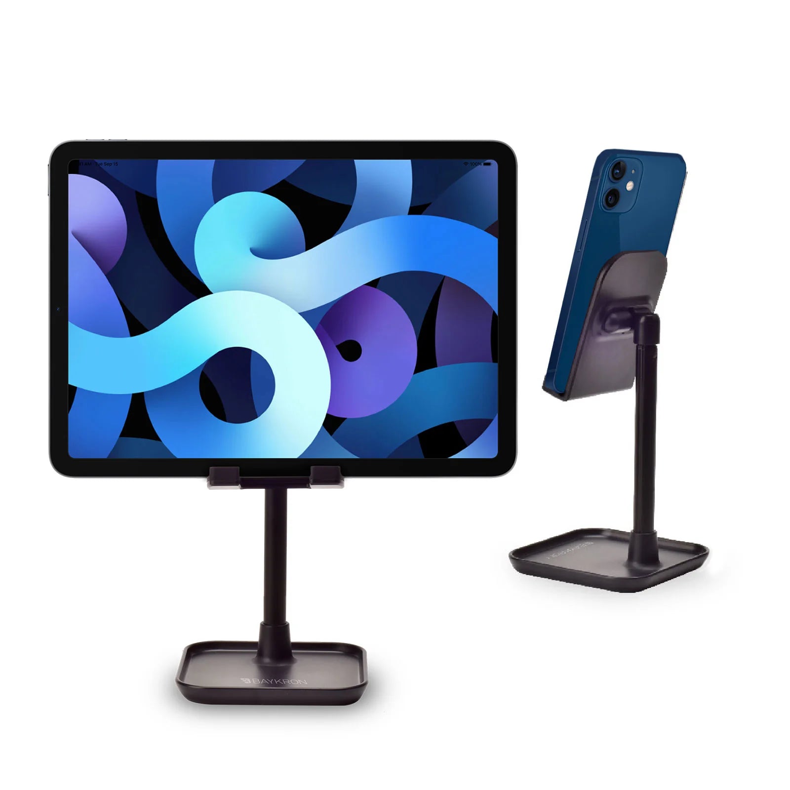Baykron Mobile/ Tablet Portabble Stand Black color