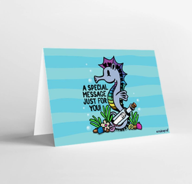 Mukagraf A Special Message Just For You Std Greeting Cards