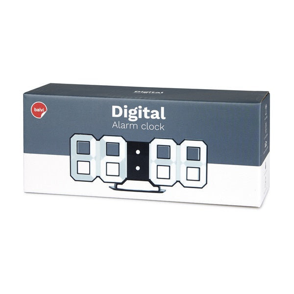 Balvi Alarm Clock Digital (S) Black 220V-5V Incl.