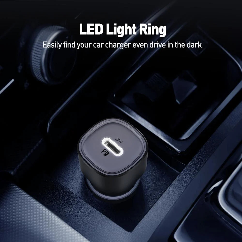 JODA 20W USB-C Car Charger Black