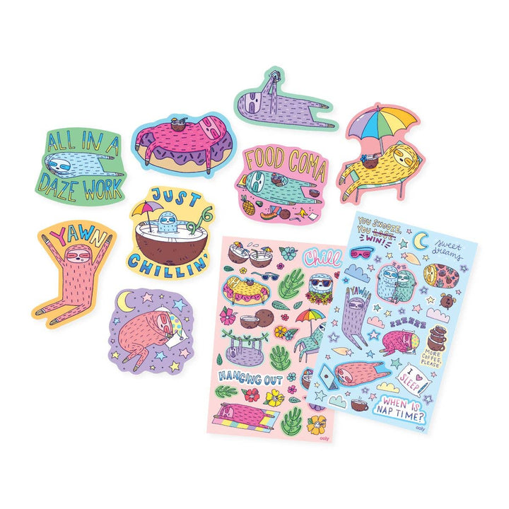 Ooly Scented Scratch Stickers: Sleepy Sloths 2 Sticker Sheet