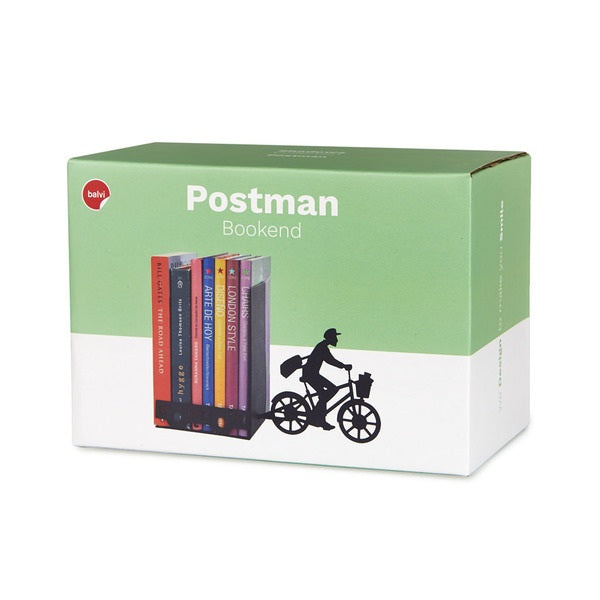 Balvi Bookend Postman Black Metal