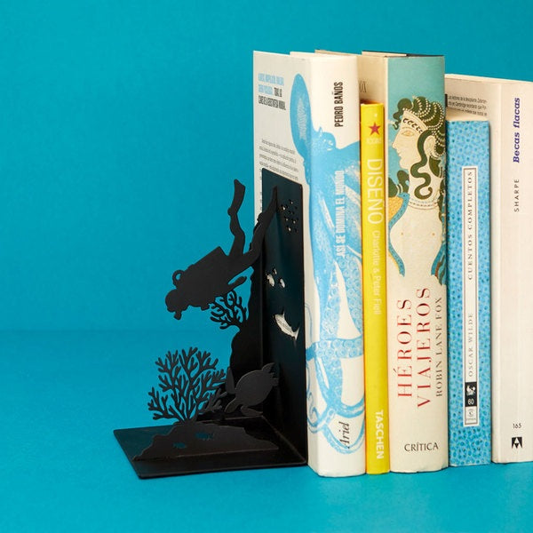 Balvi Bookend Scuba Black Metal
