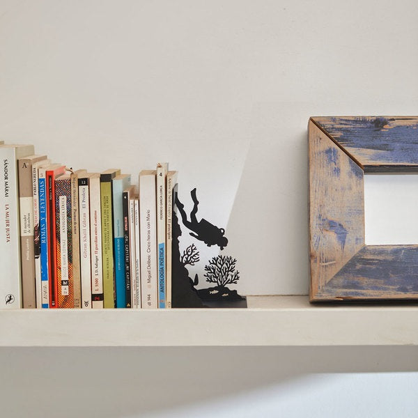 Balvi Bookend Scuba Black Metal