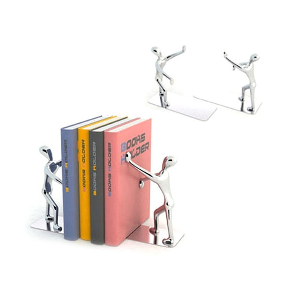 Balvi Bookend Shadow X2 Chrome Zinc