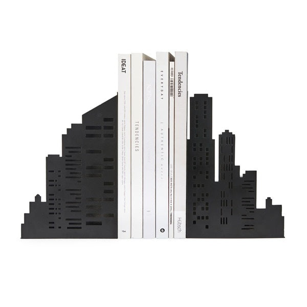 Balvi Bookend Skyline Black With Light