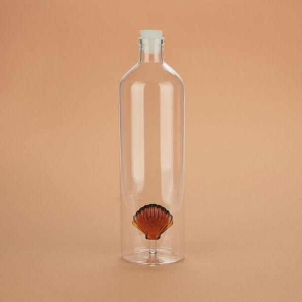 Balvi Bottle Atlantis Shell Amber 1.2 L Glass
