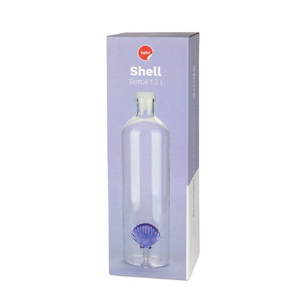 Balvi Bottle Atlantis Shell Lilac 1.2 L Glass