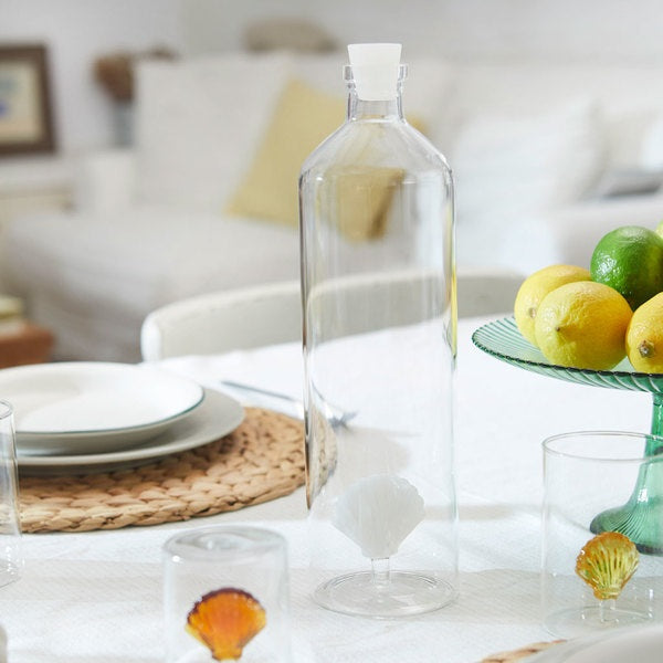 Balvi Bottle Atlantis Shell White 1.2 L Glass