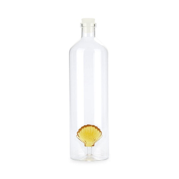 Balvi Bottle Atlantis Shell Yellow 1.2 L Glass