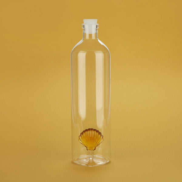 Balvi Bottle Atlantis Shell Yellow 1.2 L Glass
