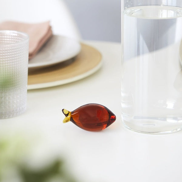 Balvi Bottle Gourami 1.1 L Amber Borosilicate