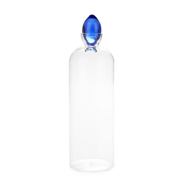 Balvi Bottle Gourami 1.1 L Blue Borosilicate