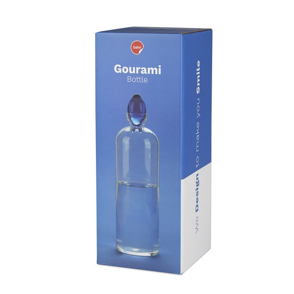 Balvi Bottle Gourami 1.1 L Blue Borosilicate