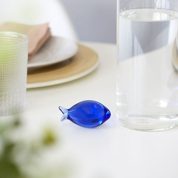 Balvi Bottle Gourami 1.1 L Blue Borosilicate