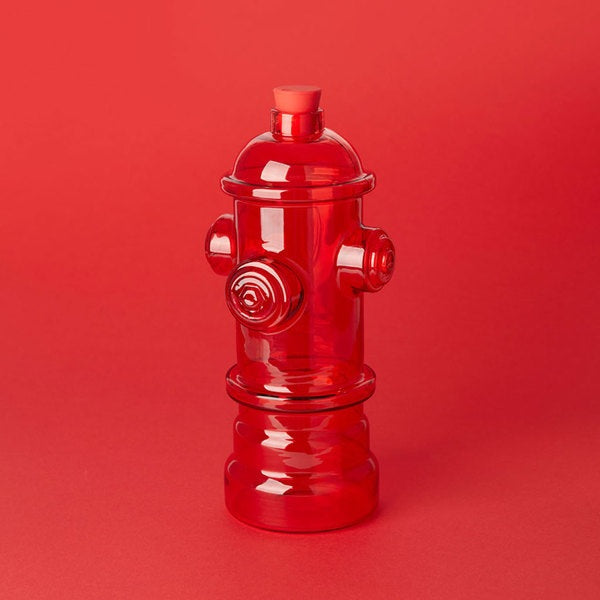 Balvi Bottle Hydrant 1.2 L Red Glass