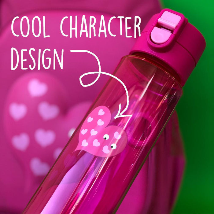 Pink Flip and Clip Water Bottle