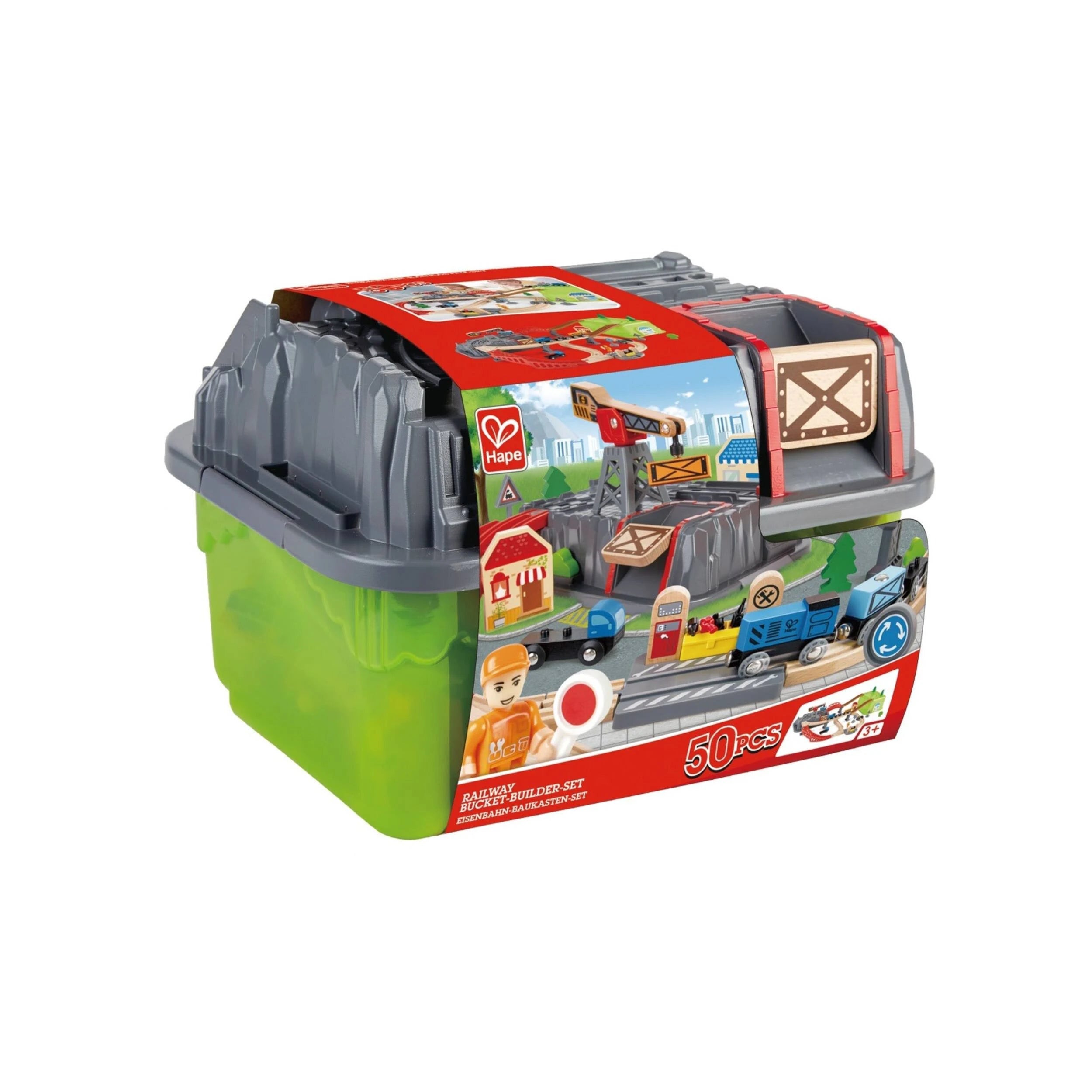 Hape - Railway Bucket-Builder-Set