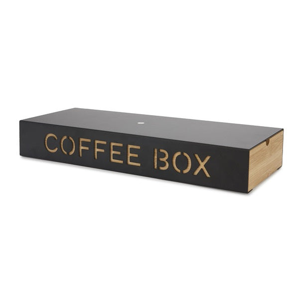 Balvi Coffee Box Negro Metal/Bamboo