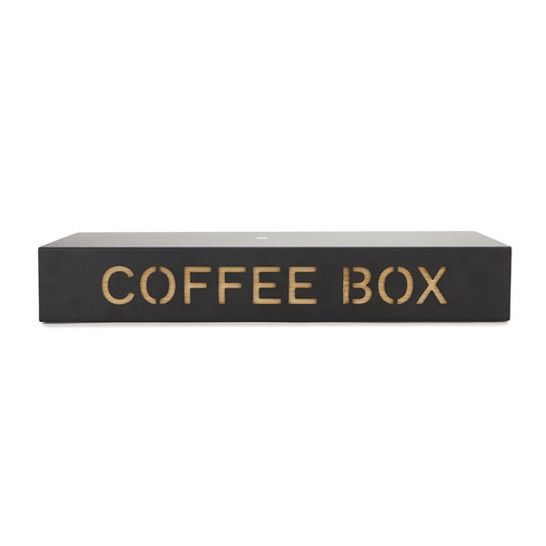 Balvi Coffee Box Negro Metal/Bamboo