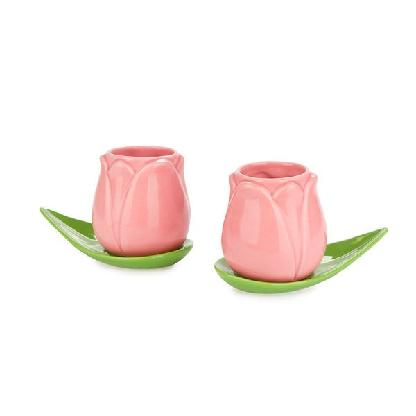 Balvi Coffee Cup Set Tulip Pink X2 Ceramic