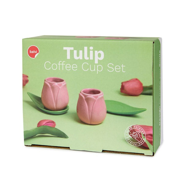 Balvi Coffee Cup Set Tulip Pink X2 Ceramic