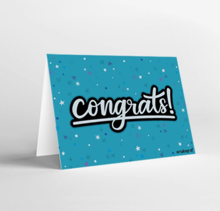 Mukagraf Congrats Mini Greeting Cards