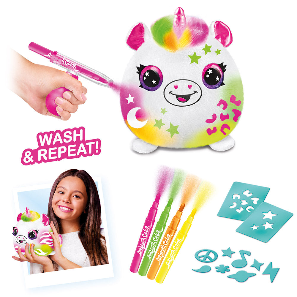 Canal Toys - Airbrush Plush - Neon Squish Pals Paint Can