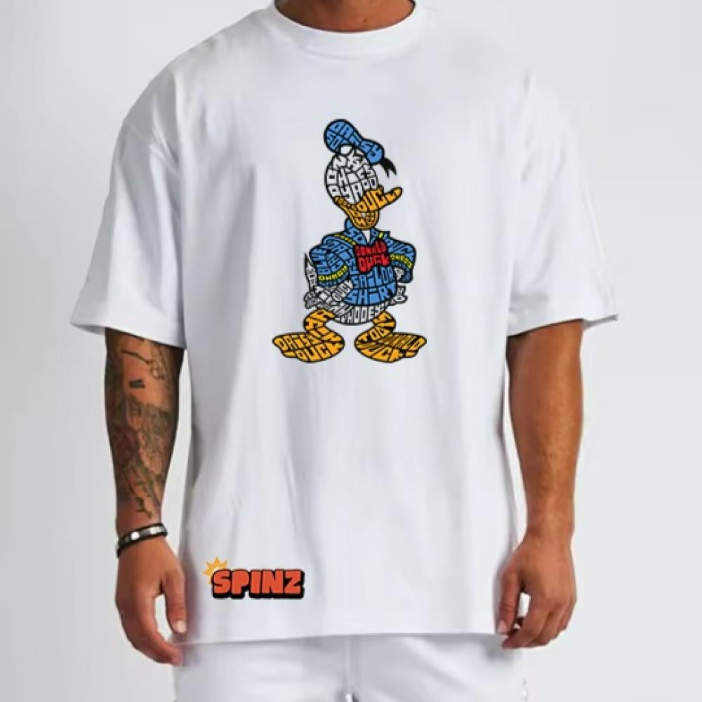Spinz White T-Shirt Duck M