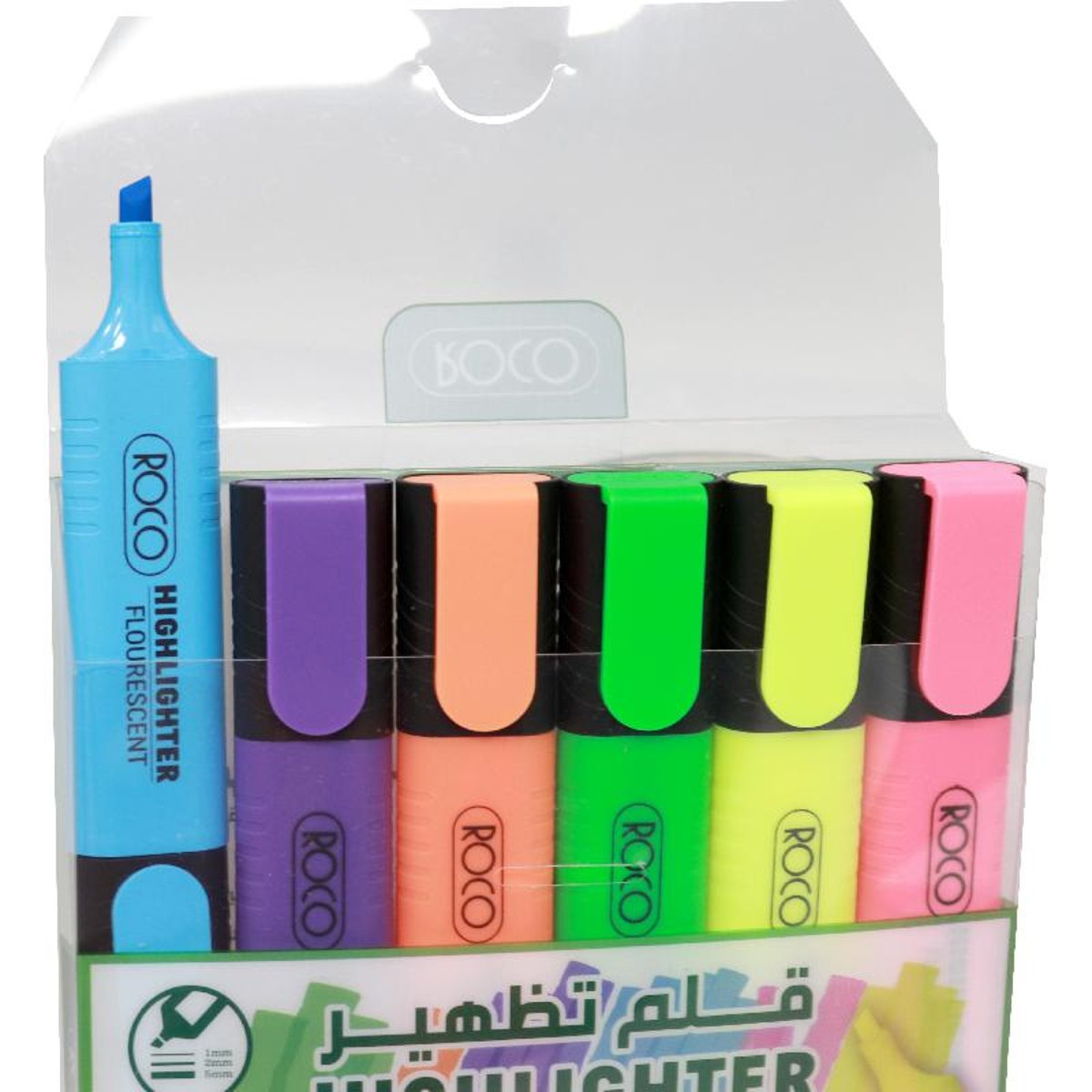 Roco 120 Highlighter 1.2 5 Mm Chisel Tip Assorted Color