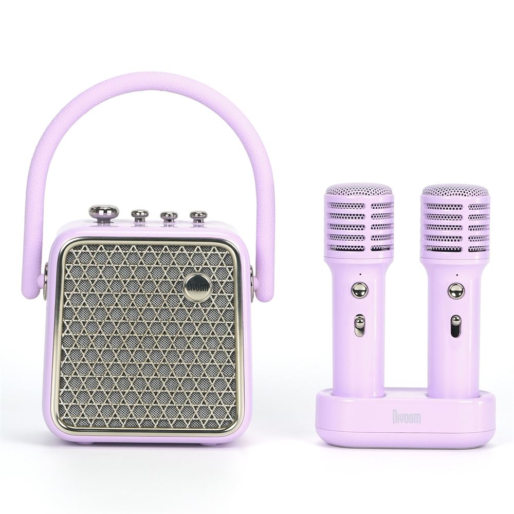Divoom Songbird Se Portable Dual Microphone Speaker - Purple