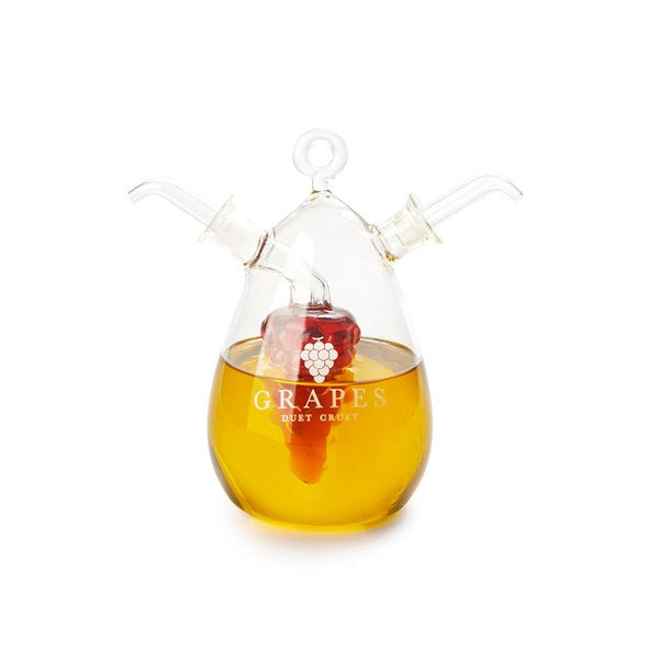 Balvi Double Cruet Grapes 450+50Ml Glass