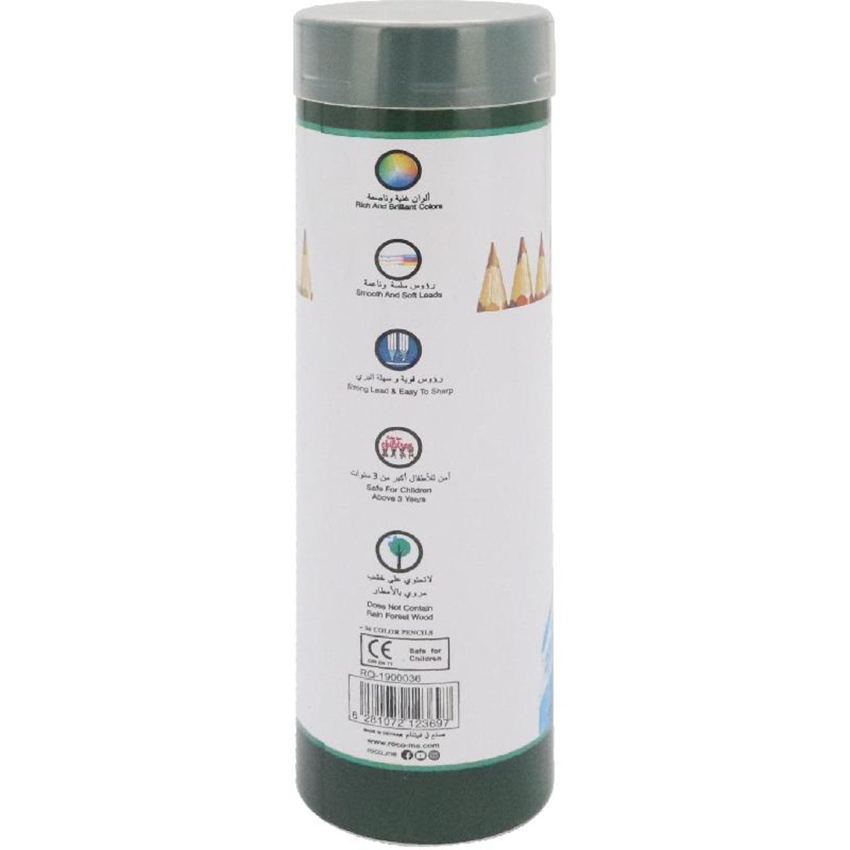 Roco Color Pencil Set Assorted Color Medium 36 Colors