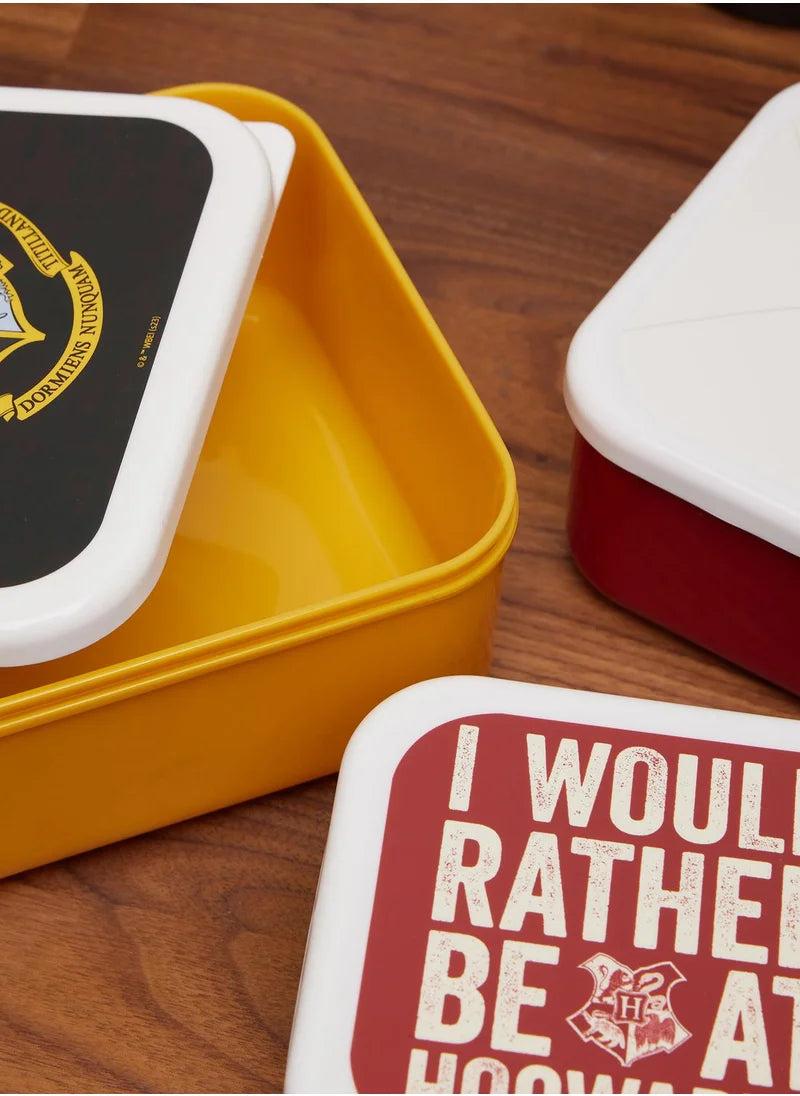 Halfmoon Bay Snack Boxes Set Of 3 Harry Potter Hogwarts