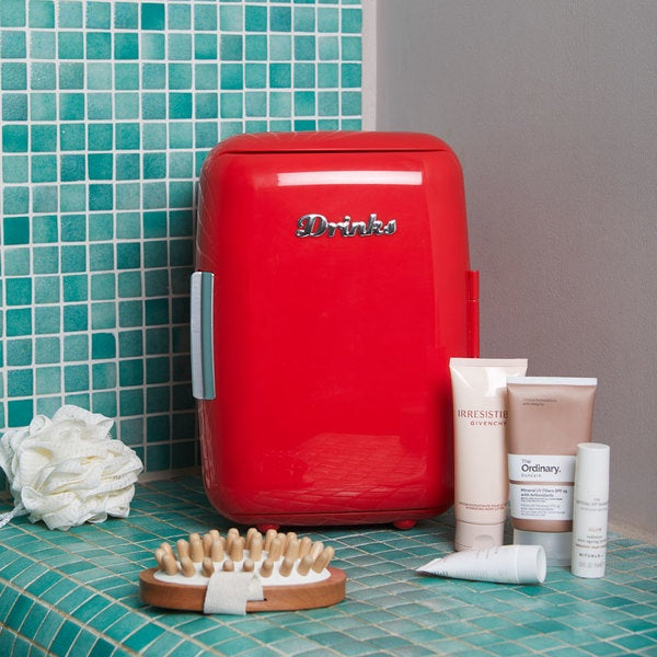 ثلاجة بالفي للمشروبات حمراء 220 فولت-12 فولت