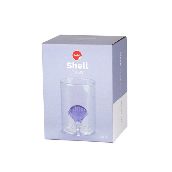 Balvi Glass Atlantis Shell Lilac Glass