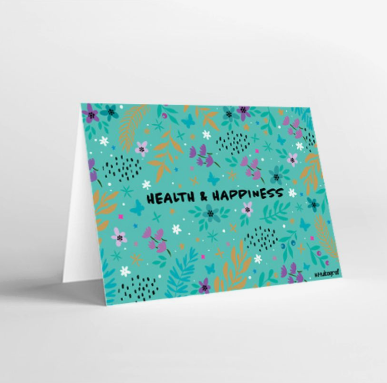 Mukagraf Health & Happiness Mini Greeting Cards