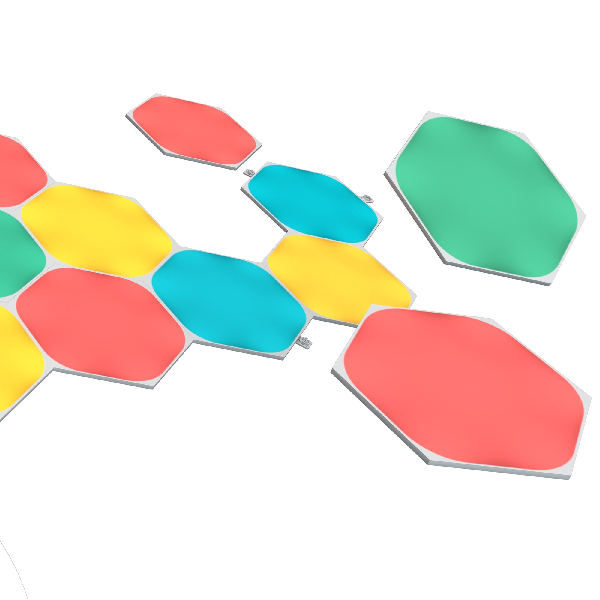 Nanoleaf Shapes Hexagon مجموعة البداية - 15 لوحة - أبيض