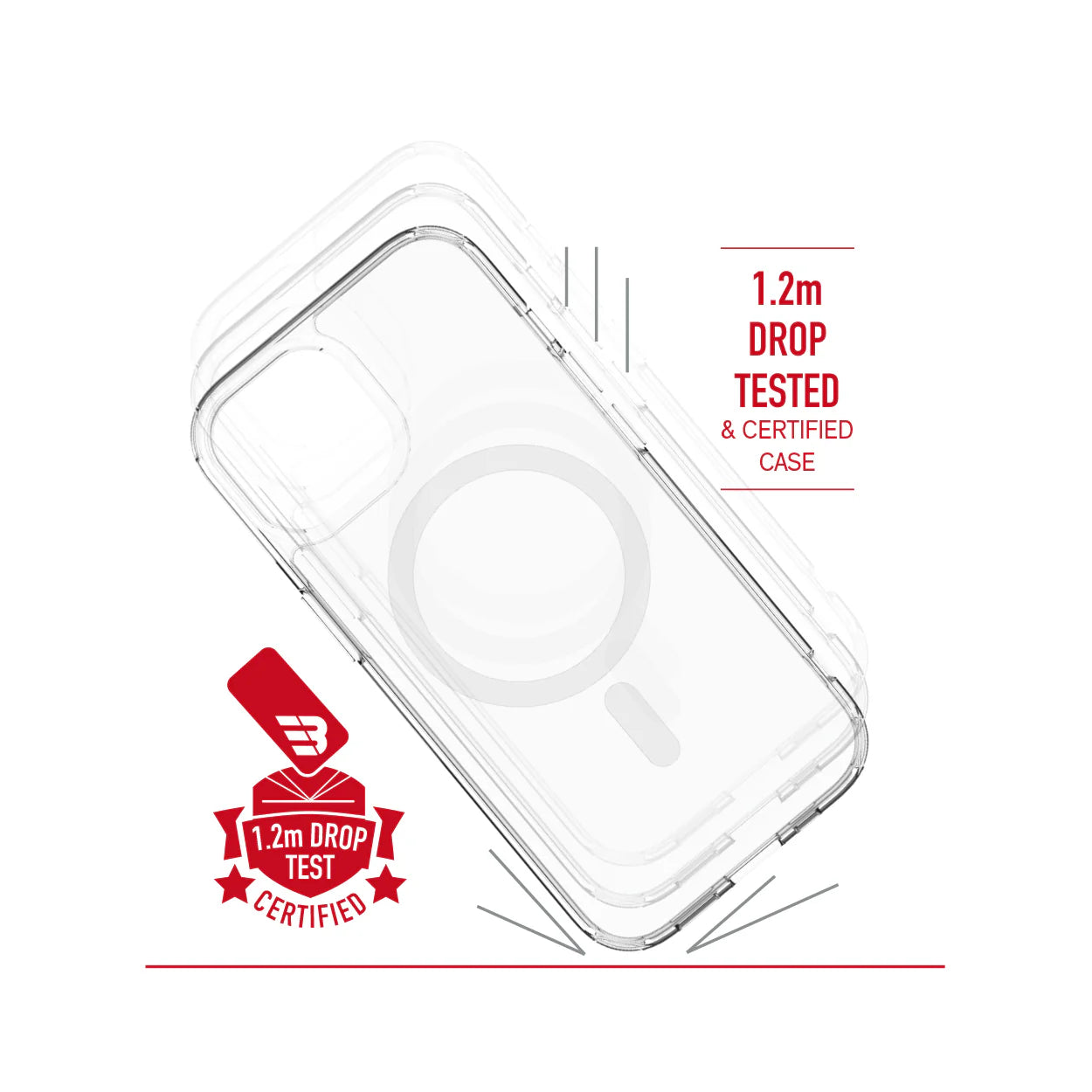 Baykron Slim Clear Case Shock Resistant Anti Yellow - iP15