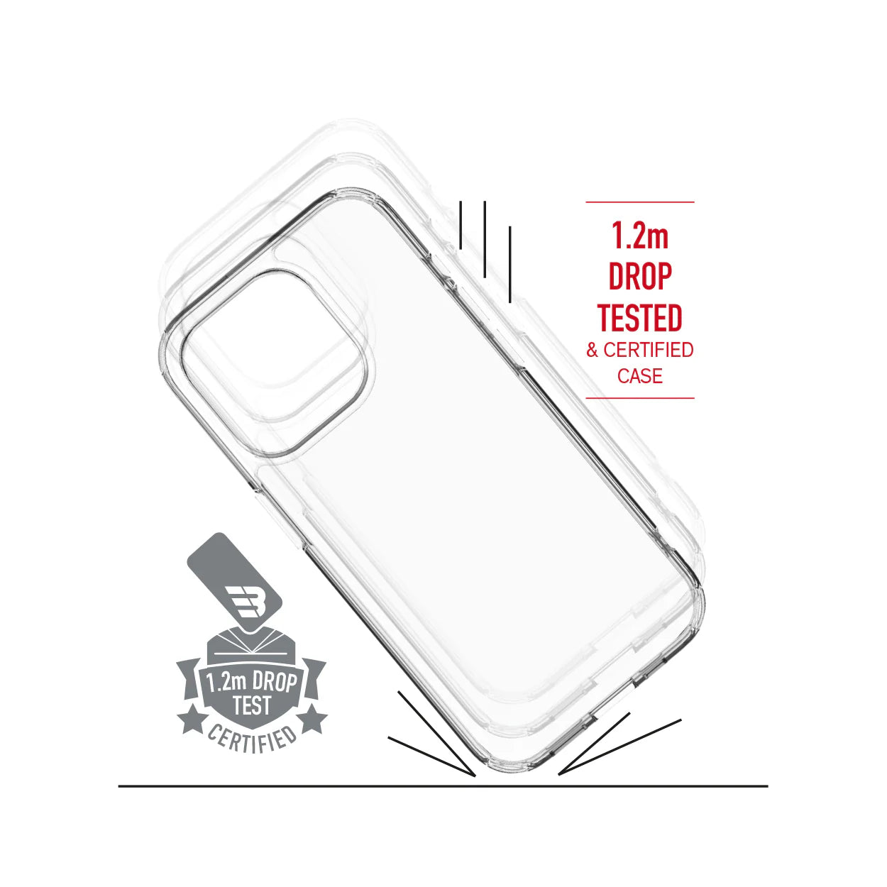 Baykron Slim Clear Case Shock Resistant Anti Yellow - iP15P