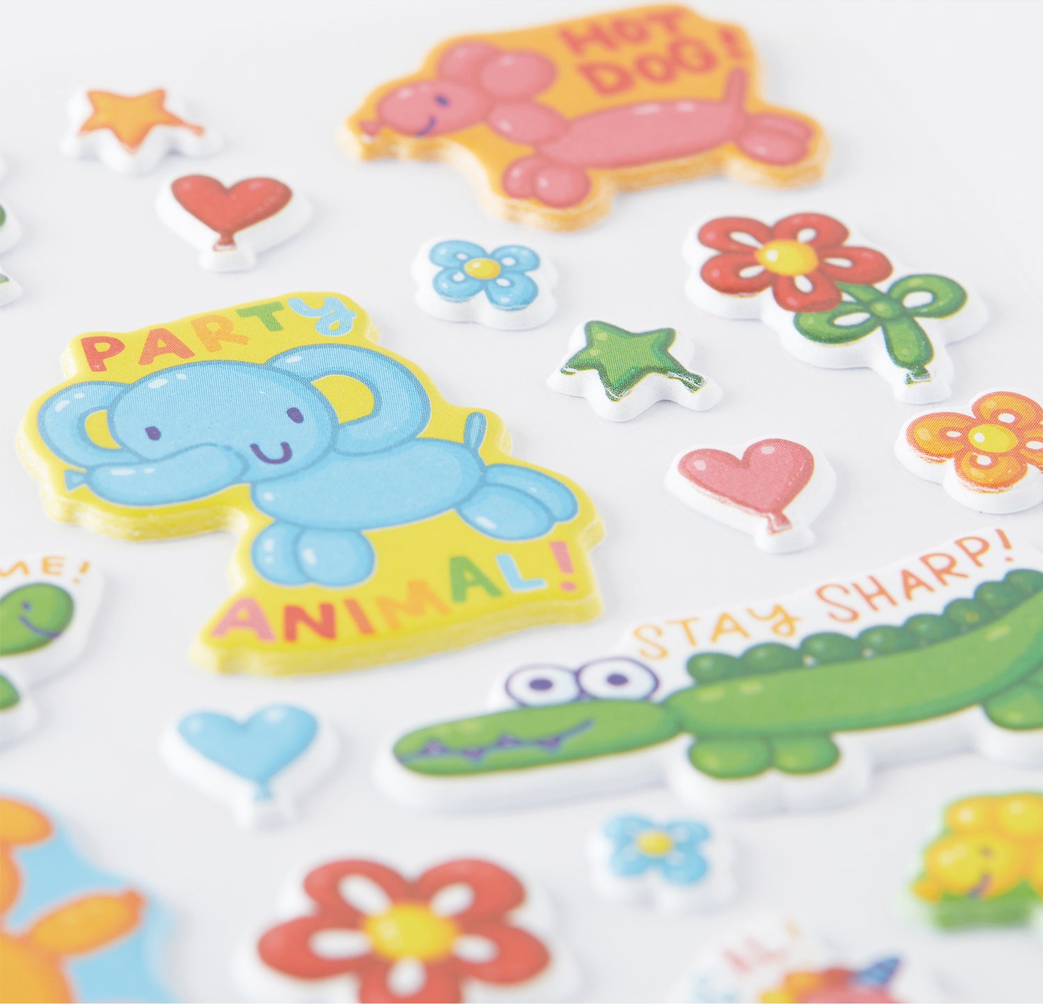 Ooly Stickiville Stickers: Animal Balloons Standard 1 Sheet