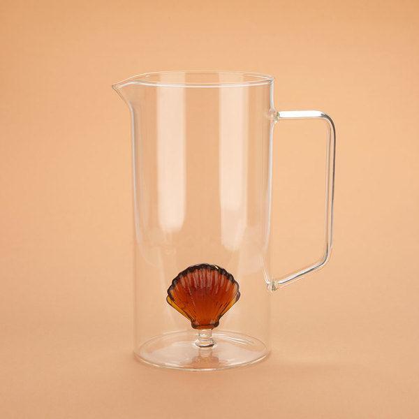 Balvi Jar Atlantis Shell Amber Glass