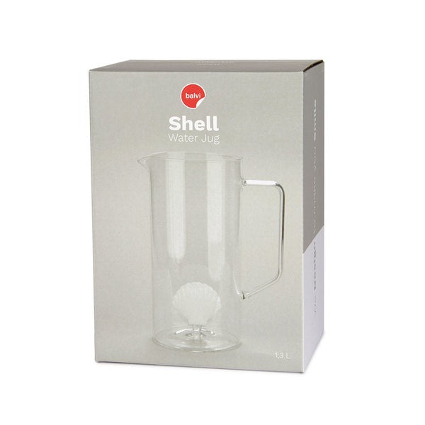 Balvi Jar Atlantis Shell White Glass