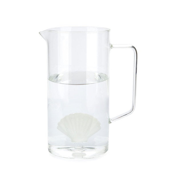 Balvi Jar Atlantis Shell White Glass